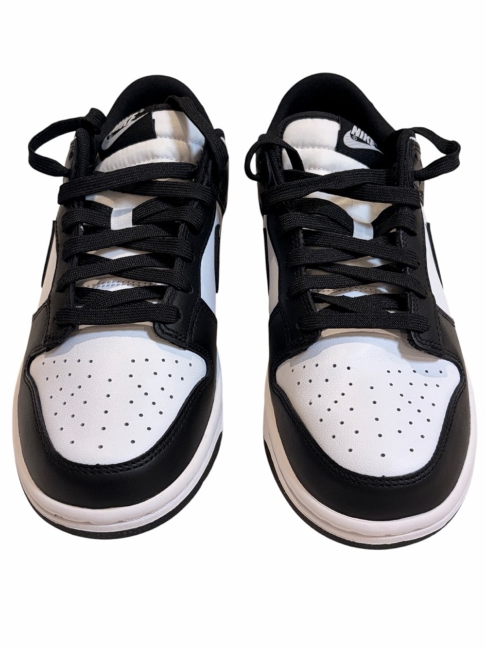 NIKE new 2021 Panda Dunk Low Retro Black White Sneakers - M US7 / W US8.5 - Picture 4 of 16